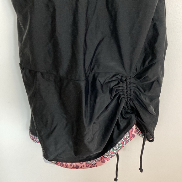 Evaless One Piece, Tummy Control, V Neck Print, with drawstring, Size M - Picture 8 of 11